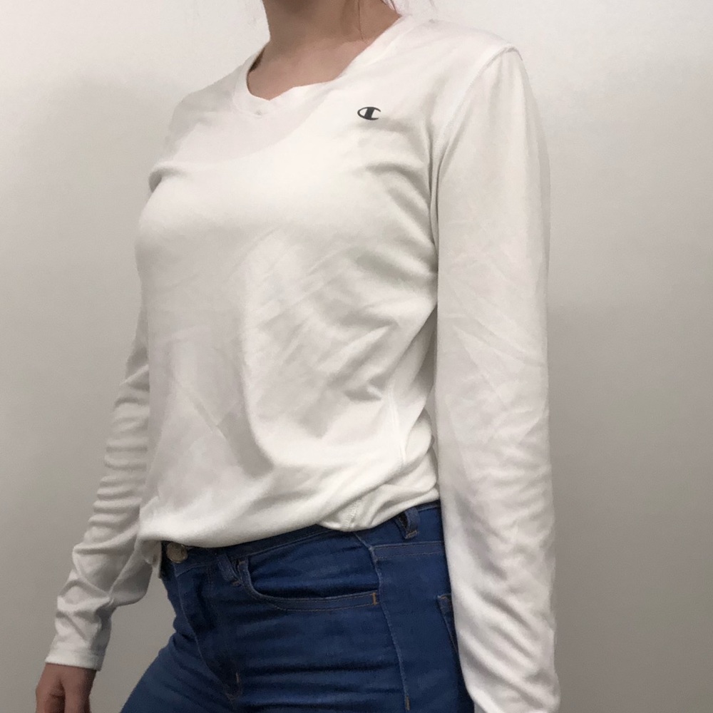 CHAMPION LONG SLEEVE V NECK